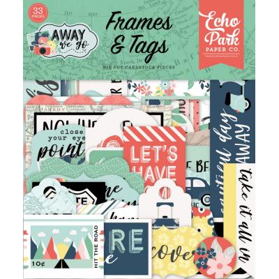 Echo Park Away We Go Die Cuts - Frames & Tags